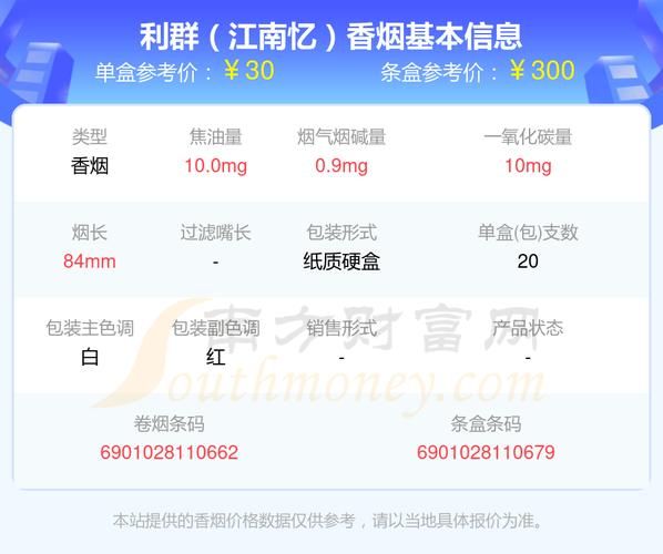 40根一包的香烟有哪些 40一包的烟有哪些品种